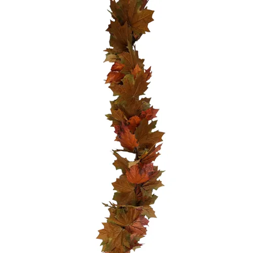 FA69 - Garland - Fall Foliage - 5' - Orange/Brown