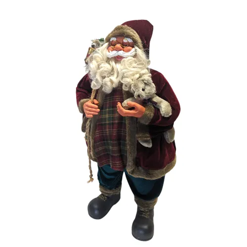 Smalls - Santa Claus w Velvet Robe/Plaid Shirt - 15