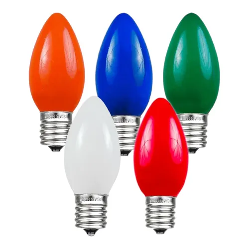 Lights - C9 Bulbs - Assorted - Ceramic - Box of 25