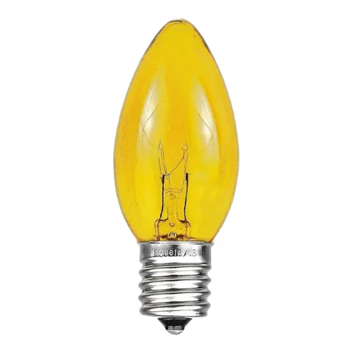 Lights - C9 Bulbs - Yellow -Translucent - Box of 25