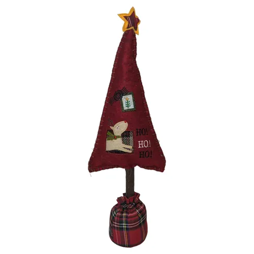  Smalls - Red Tree w Yellow/Plaid Star - 7