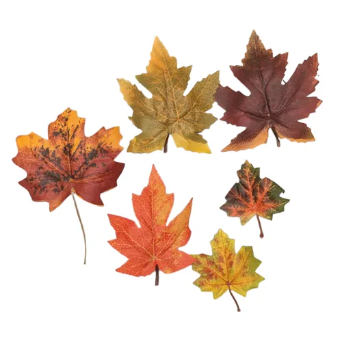 FA75 - Fall - Maple Leaves - Orange/Brown/Yellow/Green