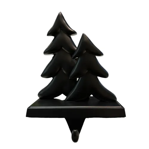 Smalls - Black Stocking Holder - Christmas Trees - Metal