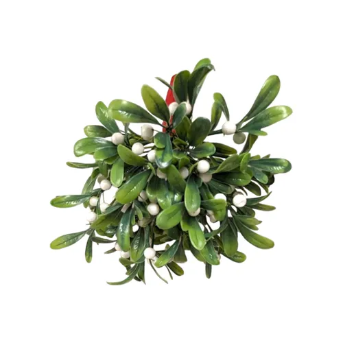 Greenery - Mistletoe - w White Berries - Green