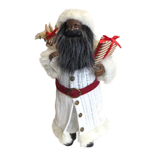 775 - Smalls - BIPOC Santa Claus holding Gifts - 8
