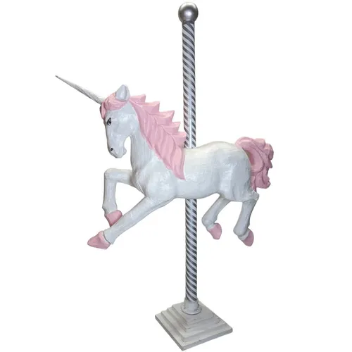 Oversized - Unicorn - 4' x 1' 5.5' - White/Pink