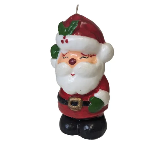 Smalls - Santa Claus w Holly Berry Candle - 4