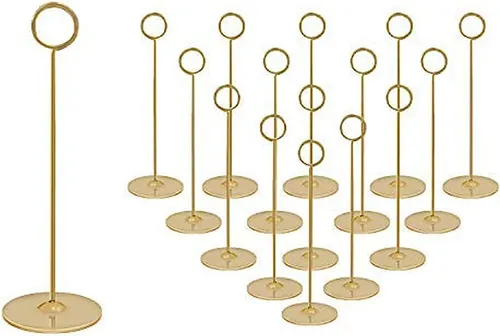 8 Inch Gold Table Card Holder