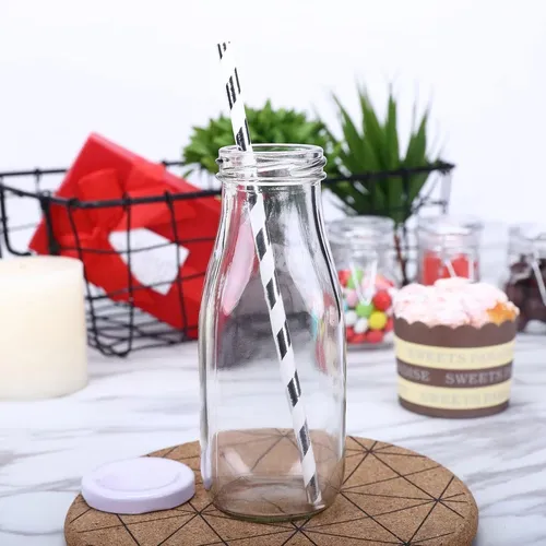 Glass Milk Bottles