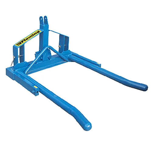 Round bale lifter - tipper