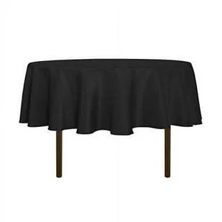 3.2m Black Round Tablecloth