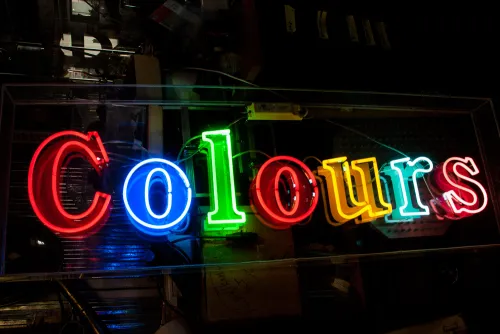 Neonleuchte Colours