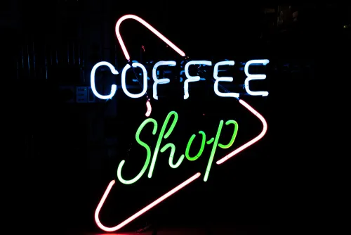Neonleuchte Coffee Shop