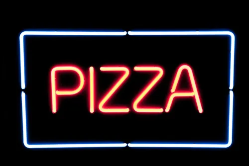 Neonleuchte Pizza