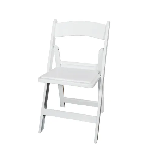 White Padded Garden Chair
