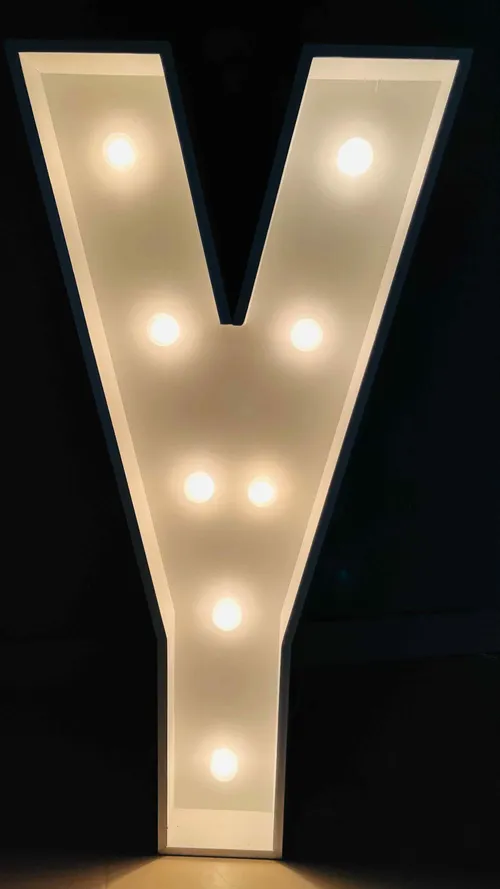 Rental Light-up Marquee Alphabet Party Decoration Letter Y