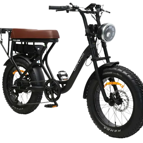 Retro fat tyre E-bike (helmet + lock included)