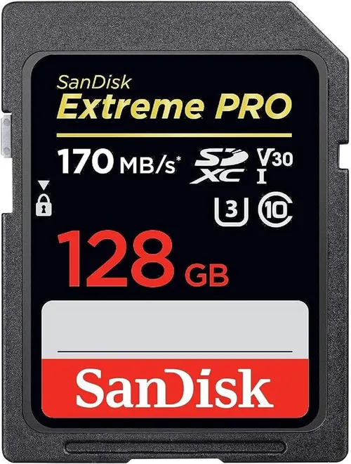 Sandisk Extreme pro 128 gb SD card (170MB/s)
