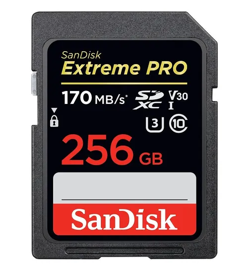 Sandisk Extreme pro 256 gb SD card (170MB/s)