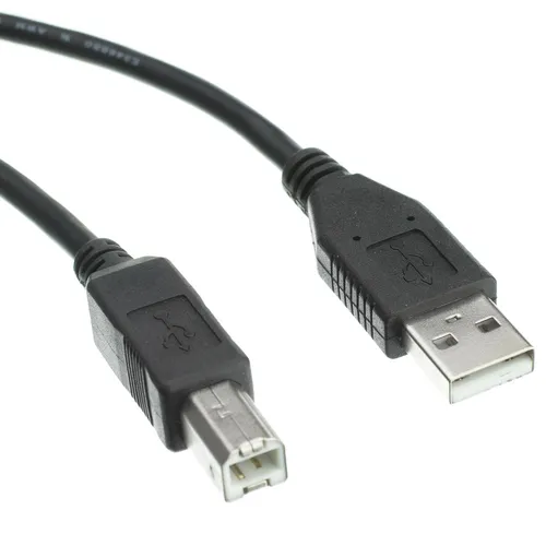 Black USB 2.0 Cable, Type A to B