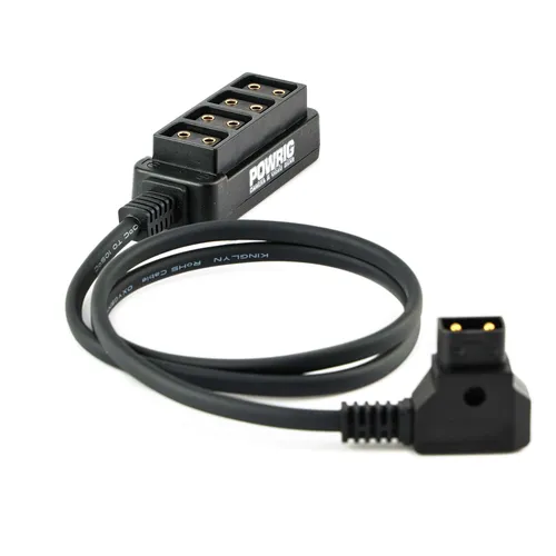 Male D-Tap to 4-Port Female D-Tap Splitter Hub