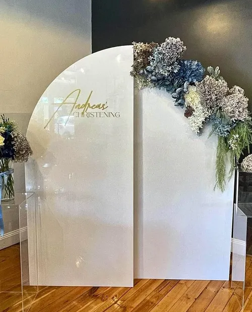 Acrylic Half Arch Backdrops 2pcs