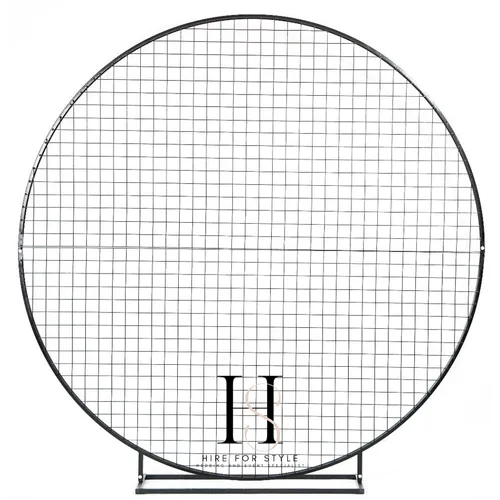 Round Mesh Backdrop - Black - 2m