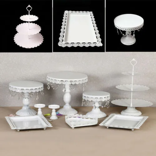 White Cake Stand Set 9pcs