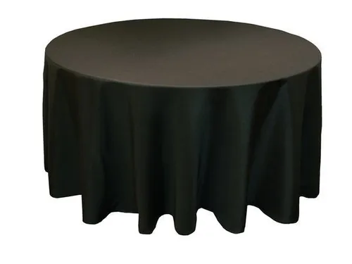 Round table covers black - 2.4m