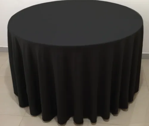 Round Table Covers Black - 3.2m
