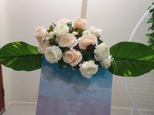 Artificial Flower with Big Leaves