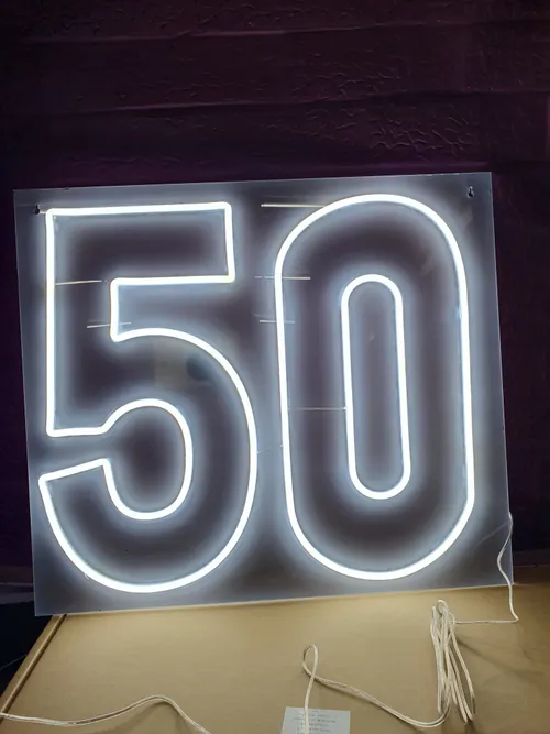 50 Birthday LED