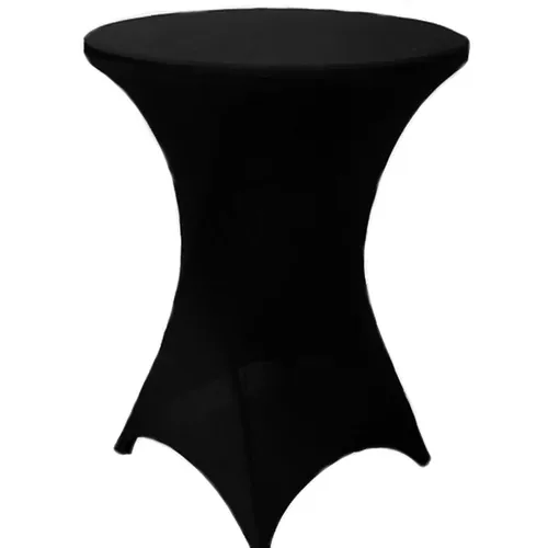 Black Fitted Cocktail Tablecloth