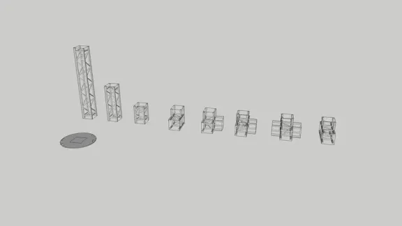 Structure alu carrée collection image