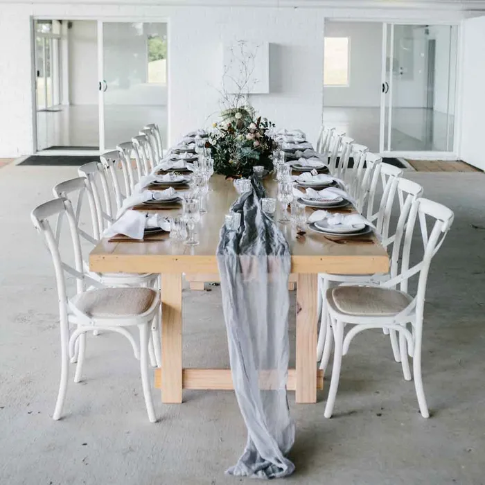 dining table hire for weddings and corporate events Gold Coast